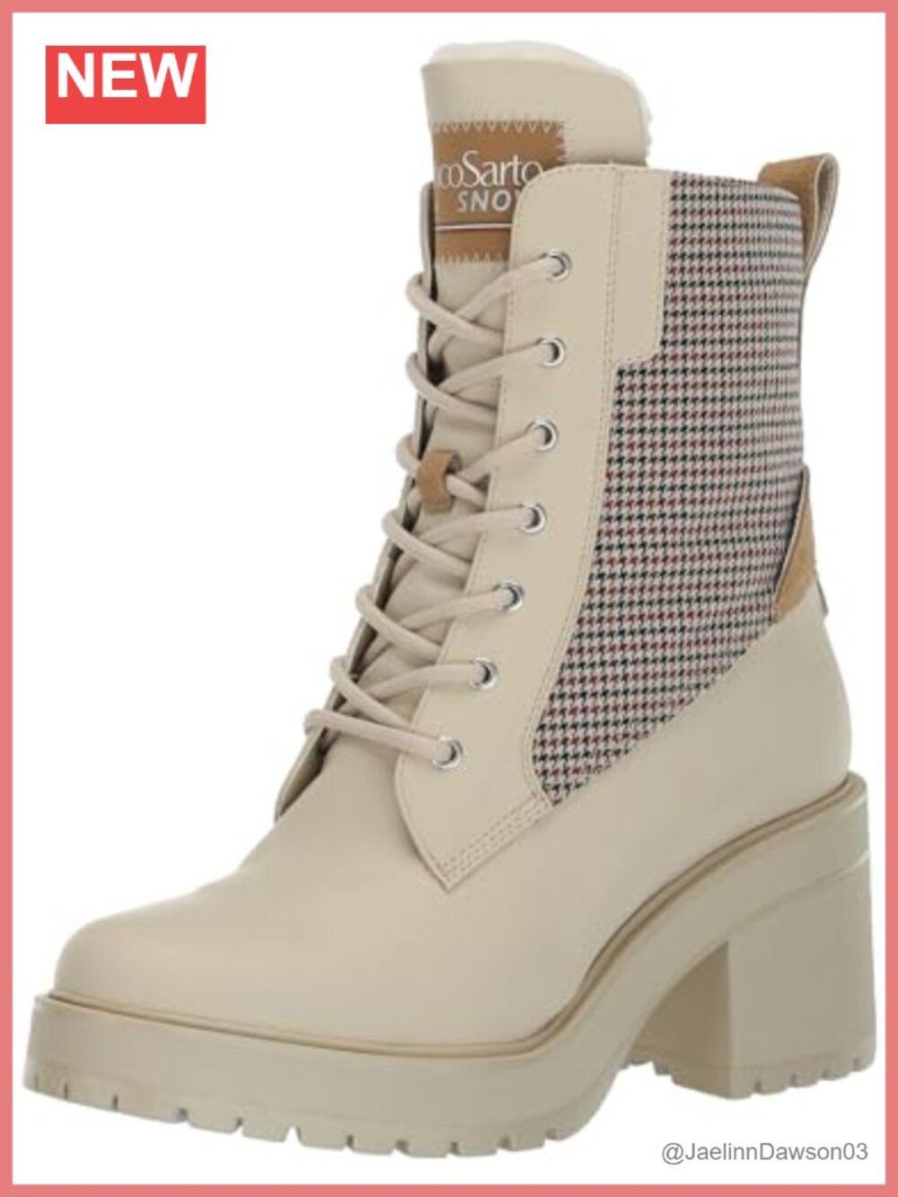 Franco Sarto Dizzy Leather Heeled Ankle Boots Winter